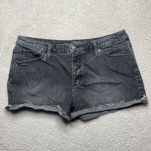 Universal Thread Black Gray wash Denim Jeans Size 12 / 31 R Button Fly